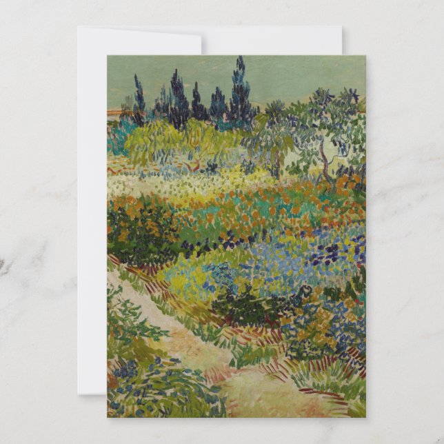 Garden at Arles by Vincent Van Gogh (Front)
