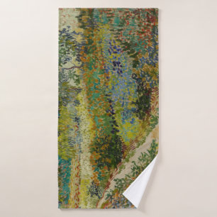 Garden at Arles by Vincent Van Gogh Bath Towel