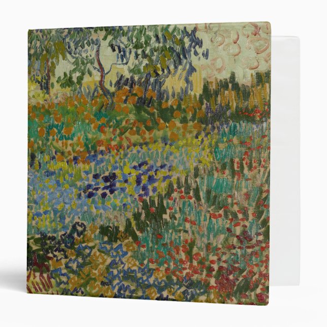 Garden at Arles by Vincent Van Gogh Binder (Front/Inside)