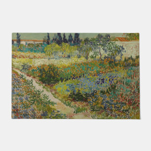 Garden at Arles by Vincent Van Gogh Doormat