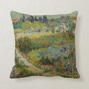 Garden at Arles by Vincent Van Gogh Throw Pillow
