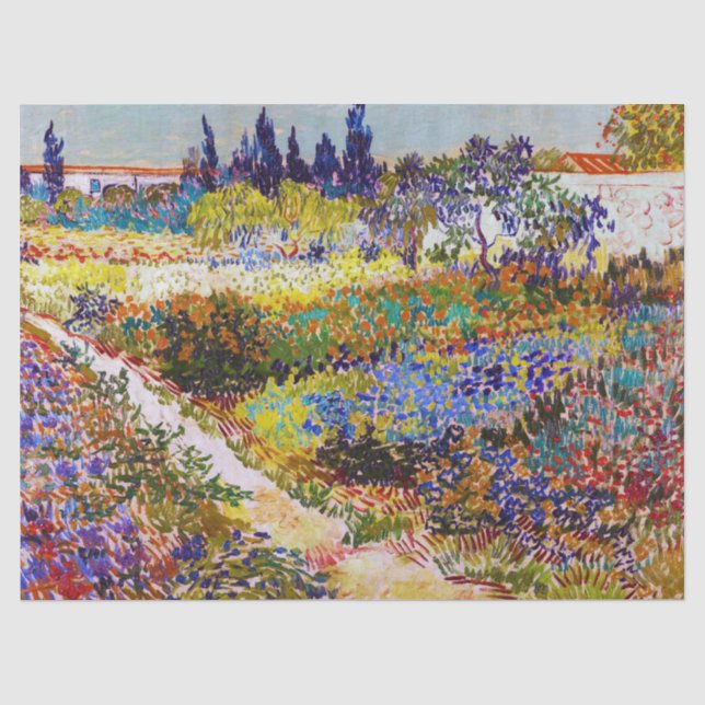 Garden at Arles, Van Gogh Tissue Paper (Front)