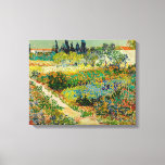 Garden at Arles | Vincent Van Gogh Canvas Print<br><div class="desc">Garden at Arles (1888) by Dutch post-impressionist artist Vincent Van Gogh. Original artwork is an oil on canvas depicting a lush landscape of colourful flowers. 

Use the design tools to add custom text or personalize the image.</div>