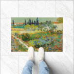 Garden at Arles | Vincent Van Gogh Doormat<br><div class="desc">Garden at Arles (1888) by Dutch post-impressionist artist Vincent Van Gogh. Original artwork is an oil on canvas depicting a lush landscape of colourful flowers. 

Use the design tools to add custom text or personalize the image.</div>