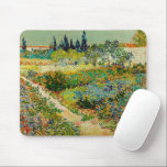 Garden at Arles | Vincent Van Gogh Mouse Pad<br><div class="desc">Garden at Arles (1888) by Dutch post-impressionist artist Vincent Van Gogh. Original artwork is an oil on canvas depicting a lush landscape of colourful flowers. 

Use the design tools to add custom text or personalize the image.</div>