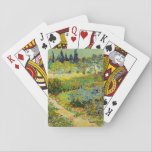 Garden at Arles | Vincent Van Gogh Playing Cards<br><div class="desc">Garden at Arles (1888) by Dutch post-impressionist artist Vincent Van Gogh. Original artwork is an oil on canvas depicting a lush landscape of colourful flowers. 

Use the design tools to add custom text or personalize the image.</div>