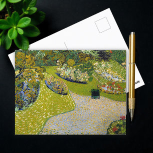 Garden at Auvers, Vincent van Gogh Postcard
