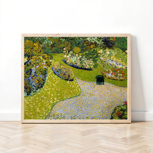 Garden at  Auvers, Vincent van Gogh Poster