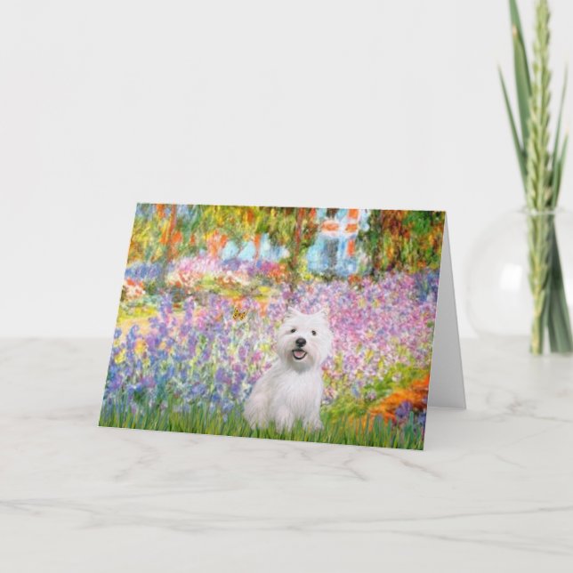 Garden at Giverney - Westie 2 Card (Front)
