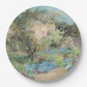 Garden at Kilmurry (by Mildred Anne Butler) Paper Plate