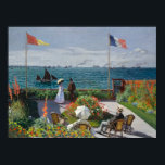 Garden at Sainte-Adresse (1867) Claude Monet Art Poster<br><div class="desc">Garden at Sainte-Adresse (1867) - Post Impressionism oil painting by Claude Monet Sainte-Adresse, a beach village adjacent to Le Havre, was where the famous Post-Impressionist artist Claude Monet and his family spent the summer of 1867. For this breezy, sunny picture of modern leisure, Monet utilized his father (who is depicted...</div>