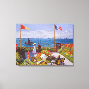 Garden at Sainte Adresse by Claude Monet Canvas Print