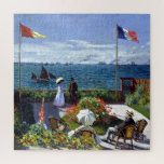 Garden at Sainte-Adresse by Claude Monet Jigsaw Puzzle<br><div class="desc">Jardin à Sainte-Adresse (Garden at Sainte-Adresse) by Claude Monet. 
Please visit my store for more interesting design and more colour choice => zazzle.com/colorfulworld*</div>