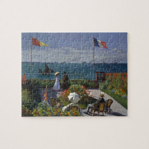 Garden at Sainte-Adresse by Claude Monet Jigsaw Puzzle