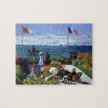 Garden at Sainte-Adresse by Claude Monet Jigsaw Puzzle<br><div class="desc">Jardin à Sainte-Adresse (Garden at Sainte-Adresse) by Claude Monet. 
Please visit my store for more interesting design and more colour choice => zazzle.com/colorfulworld*</div>