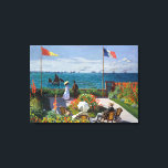 Garden at Sainte-Adresse | Claude Monet Canvas Print<br><div class="desc">Garden at Sainte-Adresse,  or Jardin à Sainte-Adresse (1867) by French impressionist artist Claude Monet. The painting depicts a sunlit scene of contemporary leisure at Monet's seaside summer resort of Sainte-Adresse.

Use the design tools to add custom text or personalize the image.</div>