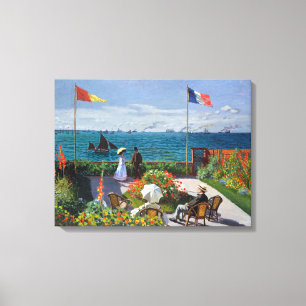 Garden at Sainte-Adresse Claude Monet Canvas Print