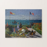 Garden at Sainte-Adresse - Claude Monet Jigsaw Puzzle<br><div class="desc">Garden at Sainte-Adresse,  1867 Claude Monet,  cool,  old,  master,  masterpiece,  fine,  impressionism,  garden,  sainte adresse,  art,   paint,  painting,  vibrant,  saturated,  colour,  beautiful,  nice,  quality,  high,  resolution,  landscape,  scenery,  post,  decoration,  colours,  paris,  france,  renewed best,  seller,  colourful,  cheap</div>