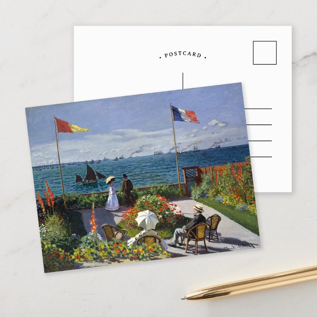 Garden at Sainte-Adresse | Claude Monet Postcard (Creator Uploaded)