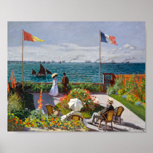 Garden at Sainte-Adresse   Claude Monet   Poster