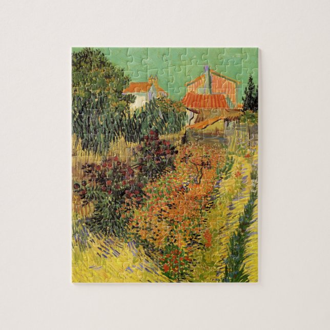 Garden Behind a House by Vincent van Gogh Jigsaw Puzzle (Vertical)