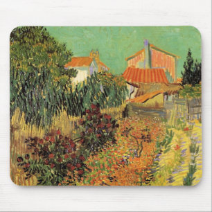 Garden Behind a House by Vincent van Gogh Mouse Pad