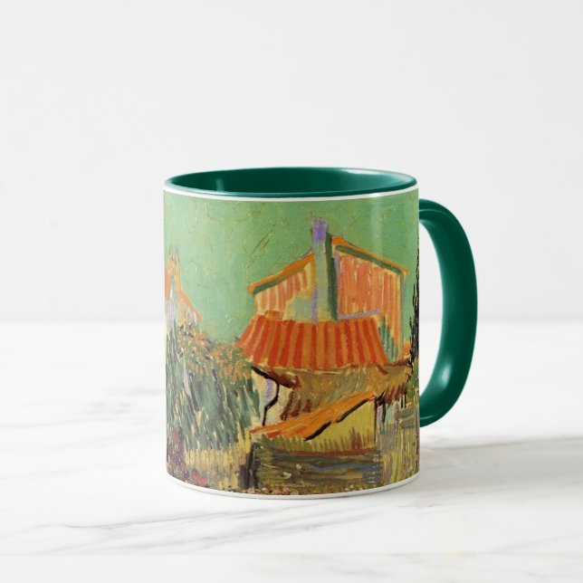 Garden Behind a House by Vincent van Gogh Mug (Front Right)