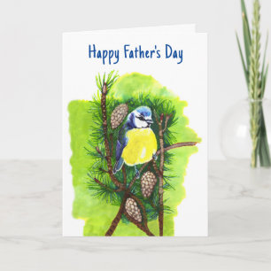 Garden Bird Father's Day Holiday Card