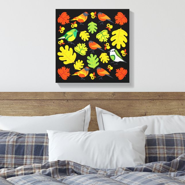Garden Bird Home Decor Print (Insitu(Bedroom))