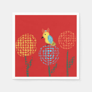 Garden Bird Party Napkin