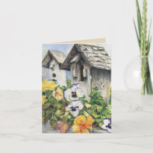 Garden Birdhouse Card