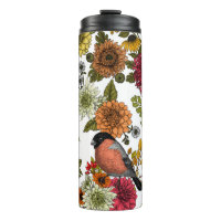 Garden birds and flowers 1
