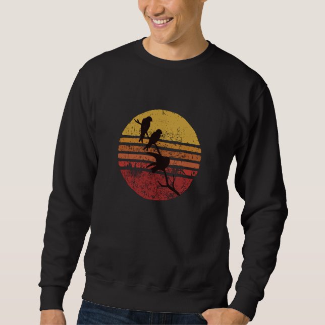 Garden Birds Retro Sweatshirt (Front)