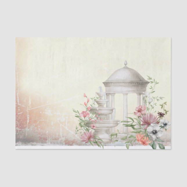 Garden bloom decoupage  tissue paper (Front)