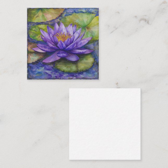 Garden Bloom Watercolor Frame Card (Front/Back)