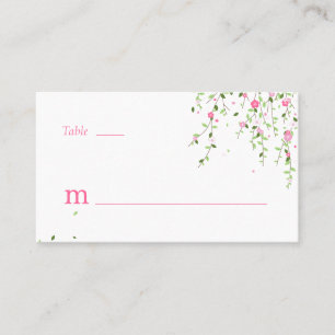Garden Blooms Flat Place Card