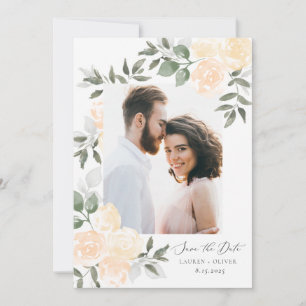 Garden Blooms Save the Date Thank You Card