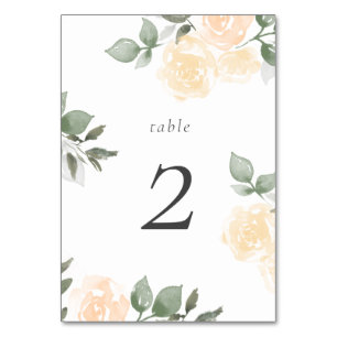 Garden Blooms Table Number