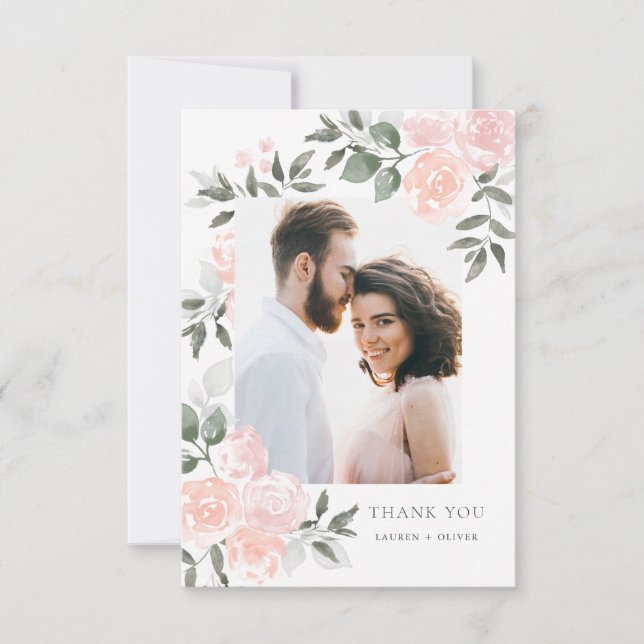 Garden Blooms Thank You Card (Front)