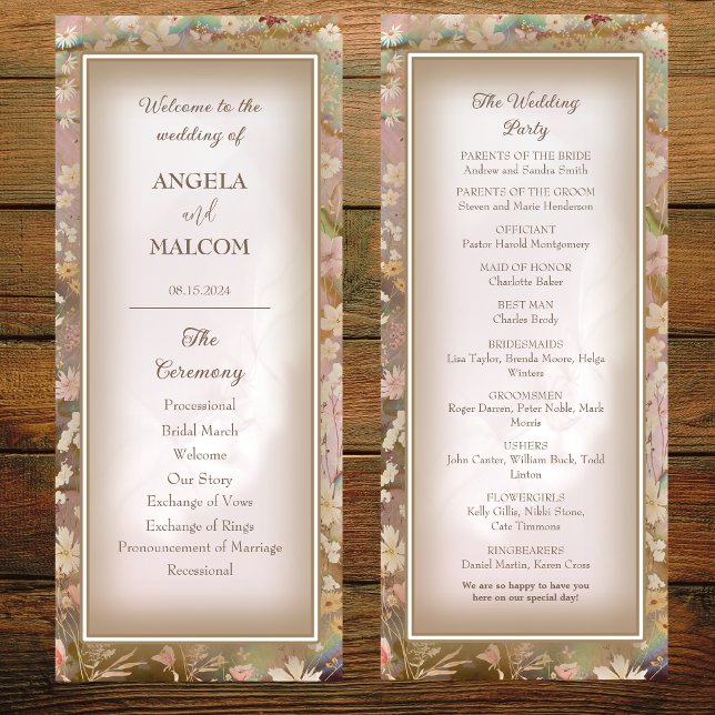 Garden Blooms Wedding Flat Program (Creator Uploaded)