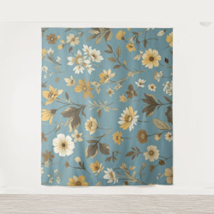 Garden Blue Bloom Tapestry
