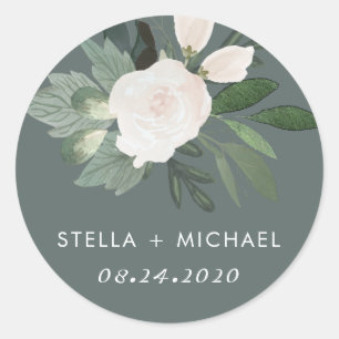 Garden Blush Round Sticker
