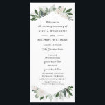Garden Blush Wedding Program<br><div class="desc">Garden Blush,  wedding program template. Customizable. Part of a wedding collection.</div>