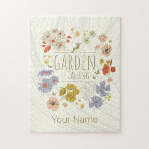 Garden Botanical Flowers For Gardening Mom and Dad Jigsaw Puzzle