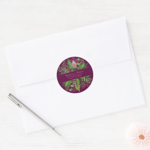 Garden Botanical Return Address Envelope Seal