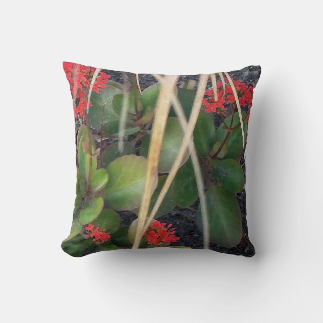 Garden Breeze Throw Pillow (Front)