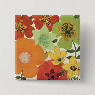 Garden Brights 2 Inch Square Button