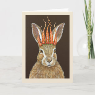 Garden bunny greeting card