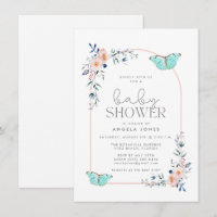 Garden Butterfly Girl Baby Shower
