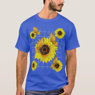 Garden Butterfly Hippie Flower Blossoms Sunshine S T-Shirt